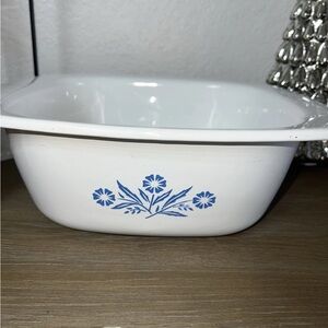 Vintage Corning Ware Blue Cornflower 4 QT Dutch Oven Casserole P-34-B